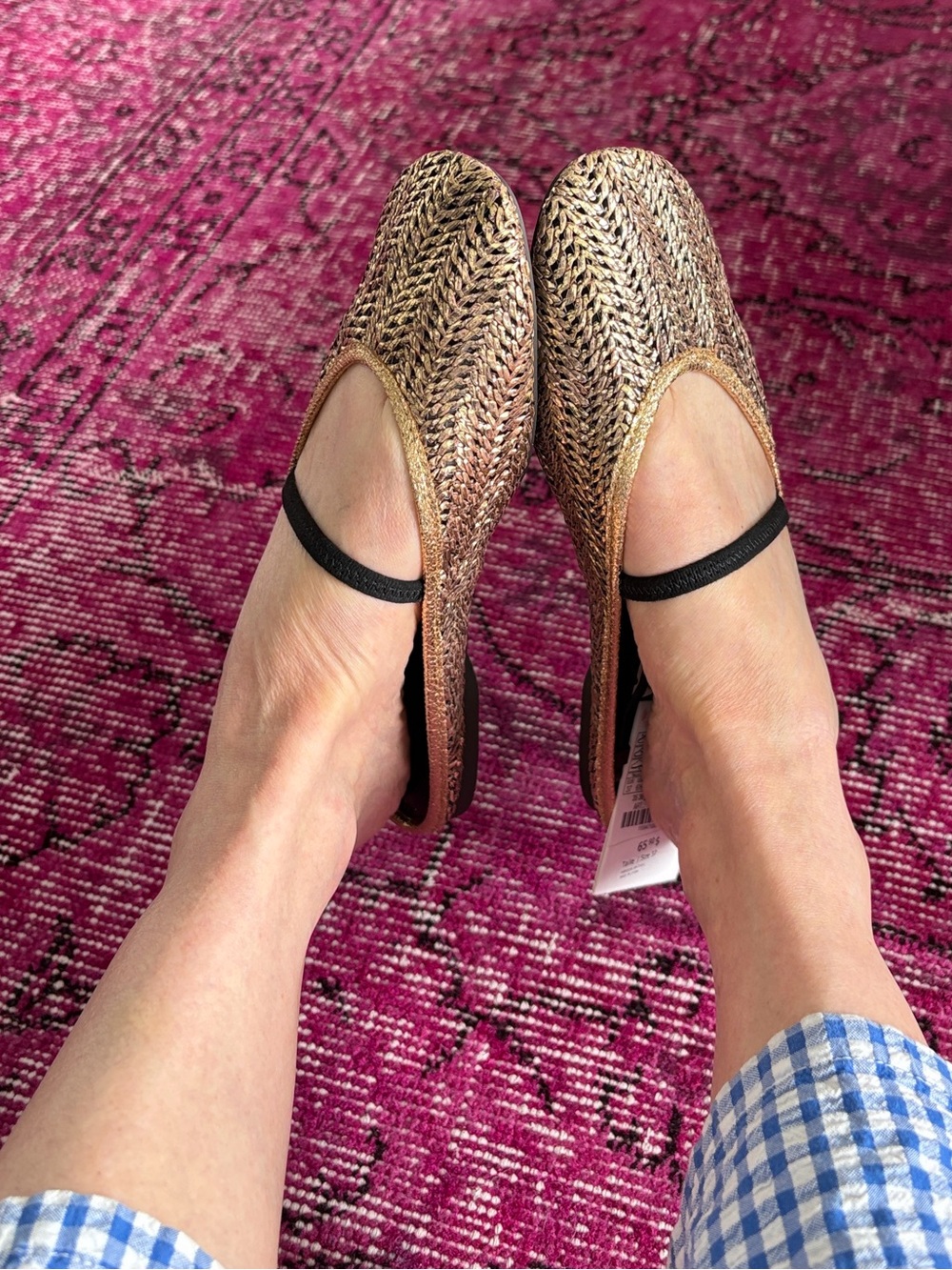 Gold Raffia Mules NWT - Picture 9 of 9